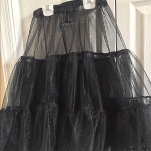 Layered tulle petticoat